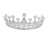 SHERCHPRY 1 Pz Copricapo Da Sposa Diademi Nuziali Spose Fascia Per Tiara Da Spettacolo Addio Nubilato Copricapo Della Sposa Fascia Per Diadema Di Strass Silver Lega