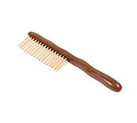 SHERCHPRY 1 Pz Pettine a doppia setola scolpito a forma di massaggio per pettine di legno pettine da massaggio in legno pettine a denti larghi Bambù Brown