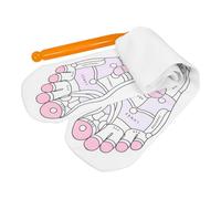 SHERCHPRY 1 Set Calzini acupoint calzini per digitopressione accurati calzini unisex con punto di pressione penna di digitopressione calze da massaggio per la suola del piede cotone rosa