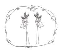 SHERCHPRY 1 Set Ear Cuff per Donne con e Pendenti Design Non Piercing Accessori Eleganti per Matrimoni e Feste Compleanno