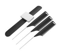 SHERCHPRY 1 Set Set Di Pettine a Magneti Bande Da Polso Nozze Cinghie Da Polso Pettini Per Separare i Pettini Per Parrucchieri Braccialetto Magnetico Per Nero Abs