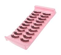SHERCHPRY 10 Paia folte ciglia finte ciglia io ia che sembrano estensioni falso rosa arriccia le ia finte dall'aspetto naturale coccole Imitazione