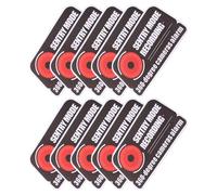 SHERCHPRY 10 Pezzi 10 Adesivi di Avvertimento Dashcam per Auto, Decalcomanie Statiche Modalità Sentinella, Autoadesive e Resistenti alle Intemperie, per Lunotto Posteriore e Finestrini di