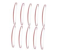 SHERCHPRY 10 Pezzi Bastone per Bandiera Portatile Leggero in Plastica Rossa, Bastone Telescopico 17cm per Striscioni da Manifestazioni e Celebrazioni Sportive Stabile e Pratico