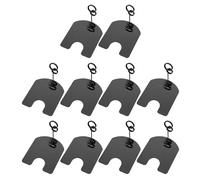 SHERCHPRY 10 Pezzi Clip Porta-cartello in Metallo Nero 5cm, Supporto per Tavolo da Banchetto e Esposizione Prezzi per Ristoranti, Matrimoni e Negozi al Dettaglio