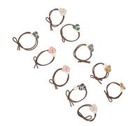 SHERCHPRY 10 Pezzi Elastici per Alla Moda Ropes per Code Cavallo Diverse Colorazioni Accessori Eleganti per Donne e Ragazze