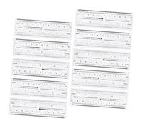 SHERCHPRY 10 Pezzi Il sovrano di misurazione della manicure Strumento di misurazione delle unghie Bulk premere forniture per unghie i must have della tecnologia delle unghie plastica