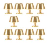 SHERCHPRY 10 Pezzi in Ottone per Borse Borchie Decorative Fondo Borsa con Vite Posteriore Metallo Piatti per Fai da Te Accessori per Artigianato Borse Valigie e Cartelle