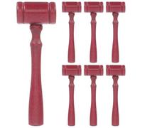 SHERCHPRY 10 Pezzi Martello del Giudice in Legno Rosso Mini Martelli per Giochi di Ruolo e Attività Educative Regalo per e Accessorio per Aula Tribunale