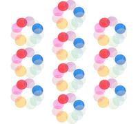 SHERCHPRY 100 Pezzi di Conchiglie Rotonde Fai da Te Fette di Conchiglie Colorate per Creazione di Campanelli Eolici Acchiappasogni e Decorazioni Artigianali Foro per Ciondoli