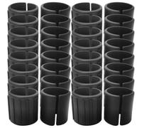 SHERCHPRY 100 Pezzi Tappi per Gambe Sedia in Plastica Nera, Copri-piedi | Sala da Pranzo e Ufficio, Design a Basso Attrito, Movimento Silenzioso e Tenuta Stabile
