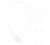 SHERCHPRY 1000 Pezzi di Chiusure in Plastica Trasparente per Etichette Cordini per Cartellini da 8 CM Testa Rotonda Ganci Sicuri per Etichette di Abbigliamento in Negozio e Uso Retail