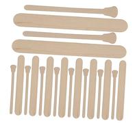 SHERCHPRY 100pezzi Bastoncini Di Cera in Legno Per Ceretta Domestica e Professionale Spatole Per Applicare La Cera Depilatoria Strumenti Sicuri e Resistenti Per Viso e Corpo