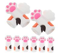 SHERCHPRY 10pezzi Protettore Unghie e Cuticole Guaine Protettive in Silicone per Tronchesi Copri Tronchesi Forma di Zampa di Gatto per Manicure e Pedicure Cappucci Riutilizzabili