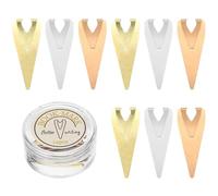 SHERCHPRY 12 Segnalibri in Ottone Freccette in Metallo Set da 12 Pezzi Resistenti e Pratici per Studenti Insegnanti e Appassionati di Lettura