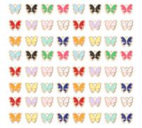 SHERCHPRY 120 Pezzi Ciondolo Farfalla in Lega, Charm Gioielleria Fai da Te, Mini Pendente per Collana, Braccialetto e Portachiavi, Sicuro e Skin Friendly, per Home Decor e Handmade Project