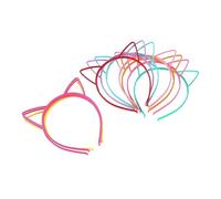SHERCHPRY 12pezzi Cat Ear Hair Hoops for Kids Adorable Headbands for Parties Costume Events and Everyday Fun
