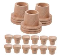 SHERCHPRY 15pezzi Estintore Per Moxa in Legno Base Stoccaggio Per Bastoncini Moxa Dispositivo Bastoncini Naturale