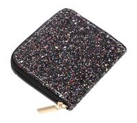 SHERCHPRY 1pezzi Borsa Portafoglio Mini Con Zip Paillettes Per Donne Pochette Sottile e Compatta Per Cambio e Accessori Per Viaggi e Occasioni Quotidiane