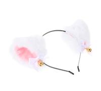 SHERCHPRY 1pezzi Cat Ears Hair Clasp Con Fiocco Per Festa Mascherata Cerchietto Peluche Per Donne e Ragazze Accessorio Chic Per Eventi Speciali e Cosplay