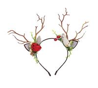 SHERCHPRY 1pezzi Cerca Ietto per Capelli Corna di Cervo Natalizie Fascia per Capelli Corna di Cervo per Cosplay Copricapo in Plastica