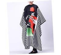 SHERCHPRY 1pezzi Grembiule Da Parrucchiere Lungo Righe Mantello Per Acconciature Stampato Retrò Ed Forniture Per in Crine Proteggi Vestiti Durante o Permanente