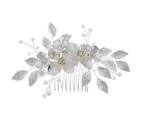 SHERCHPRY 1pezzi Pettine Per Capelli Cristalli Lucidi Forma Di Fiore Copricapo Da Sposa in Materiale Di Accessorio Elegante Per Donna e Ragazza