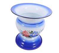 SHERCHPRY 1pezzi Sputacchiera Cinese in Smalto Stile Per Domestico Pratico e Vintage Realizzata in Materiale Robusto Facile Trasportare e Decorativa