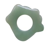 SHERCHPRY 1pezzi Strumento Per Trattamenti Gua Sha in Pietra Naturale Forma Anello Per Viso Corpo Massaggi Sicuri e Delicati Con Liscio Per Trattamenti Anti-età e Nutrizione Della Pelle