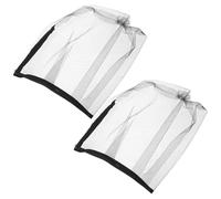 SHERCHPRY 2 Pezzi Cappuccio per Trucco Cerniera Traspirante 2 Pezzi, Protezione Monouso per Chioma da Addio al Nubilato e Negozi di Abbigliamento, Scudo Viso per Prove Abiti e Feste Nuziali