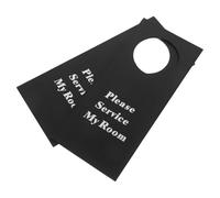 SHERCHPRY 2 Pezzi Cartello Non Disturbare in Pelle Pu 2 Pezzi per Porte di Hotel e Ufficio, Appendino Bifacciale per Privacy Camera da Letto, Sala Riunioni e Bagno, Segnaletica Porta