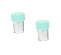 SHERCHPRY 2 Pezzi Di Contatto Astuccio Viaggio Casi Dell'obiettivo Detergenti Per Lenti Strumento Applicatore Eye Eye Organizzatore Detergente Per Lenti Come Verde