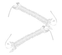 SHERCHPRY 2 Pezzi Fascia per Chioma in Pizzo Bianco Lolita Fiocco - Set 2 Pezzi Copricapo per Cosplay e Costumi da Cameriera, Accessori Kawaii per Tea Party, Feste a Tema e Abbigliamento