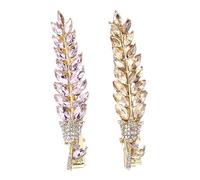 SHERCHPRY 2 Pezzi Fermagli per Cristallo Eleganti Clip e Rosa Accessori per per Matrimoni e Feste Design Raffinato e Resistente Alla Scomparsa