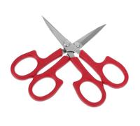 SHERCHPRY 2 Pezzi Forbici Per Il Trucco Rosso Sopracciglio Forbici Di Bellezza Fronte Strumento Di Bellezza Forbici Per Sopracciglia Forbice Per Del Naso Acciaio Inossidabile