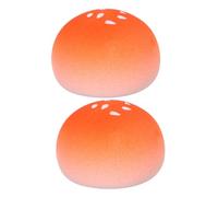 SHERCHPRY 2 Pezzi Makeup Sponge Puff Unique Bun Shape Non Absorbent Powder Puff For Dry Wet Use Ergonomic Face Cosmetic Blender For Women