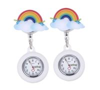 SHERCHPRY 2 Pezzi Orologio Da Taschino Per Infermiere Orologio Da Bavero Per Infermiere Da Tasca Per e Da Dottore Digitale Da Donna Con Clip Per Scrub