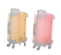 SHERCHPRY 2 Pezzi Scatola Per Ciglia Scatola Di Immagazzinaggio Vuota Scatola Per Valigia Scatola Porta Ciglia Mini Trolley Custodia Per Ciglia Contenitore Per Ciglia Custodia Per Ciglia