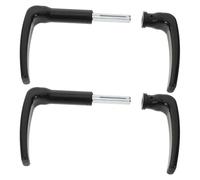 SHERCHPRY 2 Pezzi Set da 2 Maniglie per Cancelli da Giardino in Ferro Nero Perno di Bloccaggio Resistente alle Intemperie, Stile Europeo Decorativo per Installazione Fai-da-te All'aperto