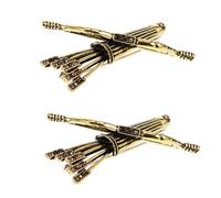SHERCHPRY 2 Pezzi Spilla Con Arco e Freccia Spilla Da Scialle Spilla Da Collo a Camicia Spilla Medievale Chiusura Sciarpa Spilla Chiusura a Scialle Spilla Vittoriana Lega Di Zinco Golden