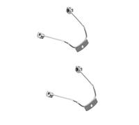 SHERCHPRY 2 Pezzi staffa del nasello sostituzione comodo porta naselli OCCOLI CAMPO supporto per naselli antiscivolo Staffa sostituibile per naselli per occhiali Acciaio inossidabile Argento