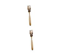 SHERCHPRY 2 Pezzi Strumenti di massaggio indietro prurito alla schiena palmare posteriore gratta e vinci portatile per attrezzo gratta-corpo grattaschiena portatile pp Brown Colore Casuale