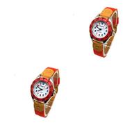 SHERCHPRY 2 Pz i ragazzi guardano orologio per bambine 6 ai 12 anni orologio da polso per bambini watch guardare le ragazze guardano orologio da polso dei cartoni animati rosso