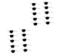 SHERCHPRY 2 Set Maschera Per Nero Patch Occhio Singolo Con Stampa Accessorio Costume Halloween E Cosplay Fascia Morbida Per Feste E Giochi Creativi 14 Pezzi*2