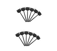 SHERCHPRY 2 Set Visiera Di Visione Tasca Per Optometria Occlusore Oculare in Plastica Occlusore Dell'occhio Del Test Della Vista Tester Strumento Strumenti Oculari Pp Nero 6 Pezzi*2