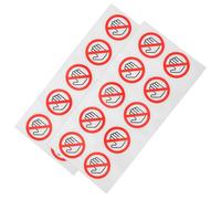 SHERCHPRY 20 Adesivi Segnale di Divieto Non Toccare Rotondi 40 MM in Vinile Resistente per Sicurezza Industriale in Fabbrica Laboratorio Ospedale Etichette di Avvertimento Alta Visibilità