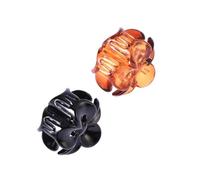 SHERCHPRY 24pezzi Fermagli per Capelli Forma di Artiglio Mini Fermagli per Capelli Cavi Morsetti in Plastica Forma di Polpo per Donne e Ragazze Neri e Marroni