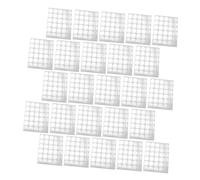 SHERCHPRY 25fogli Supporti Adesivi per Colla per Ciglia in Alluminio Pallet Porta Colla per Ciglia da Adesivi per Extension Supporto per Pallet Porta per Trucco Monouso