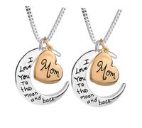 SHERCHPRY 2pcs Collana Per La Festa Della Decorazione Lega Pendente Appeso Gioielli Per Madre Donna Donna Femmina