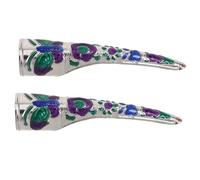 SHERCHPRY 2pezzi Coperture Per Unghie Vintage in Ispirate Disegni Dei Qing Dettagliate e Storicamente Accurate Per Cosplay e Spettacoli Danza